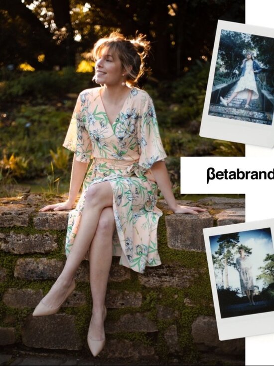 Betabrand Dresses & Skirts - New Betabrand Casablanca Photogenic Wrap Midi Dress XXLarge